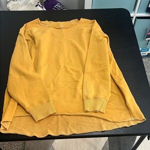 American Eagle Outfitters Yellow Sweatshirt